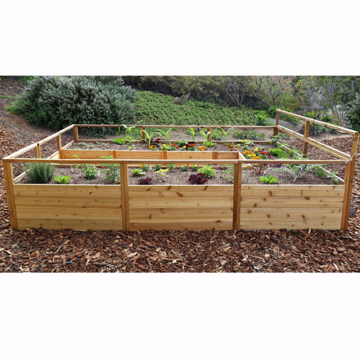Outdoor Living Today 8 ft x 12 ft Western Red Cedar Raised Garden Bed